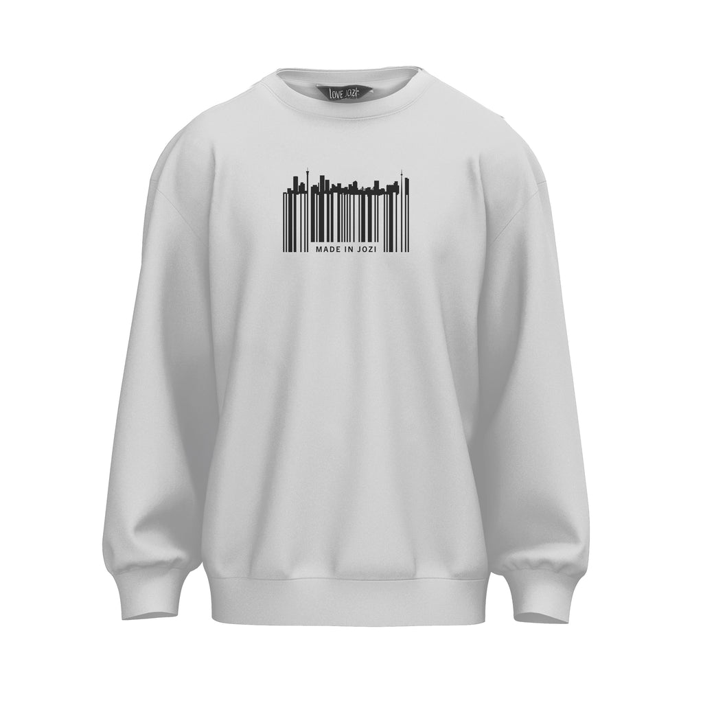 Barcode Sweater | white