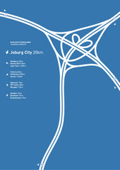Interchange Posters | set of three | blue