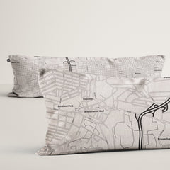 Long CityMap Pillow