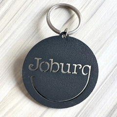 Smile Keyring | charcoal