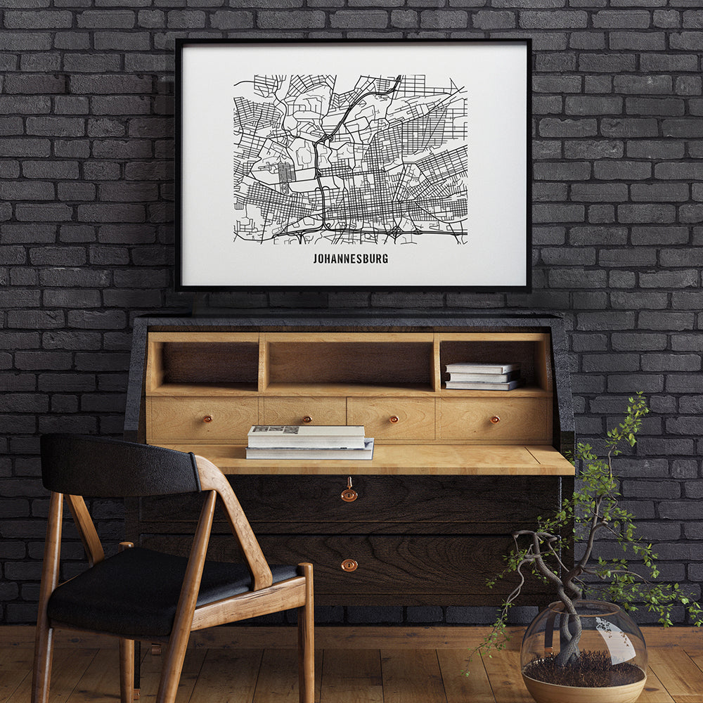 JohannesburgCityMap Poster