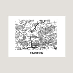 JohannesburgCityMap Poster