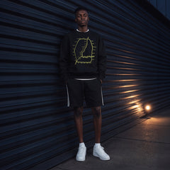 Highways Sweater | black glow in the dark