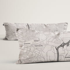 Long CityMap Pillow